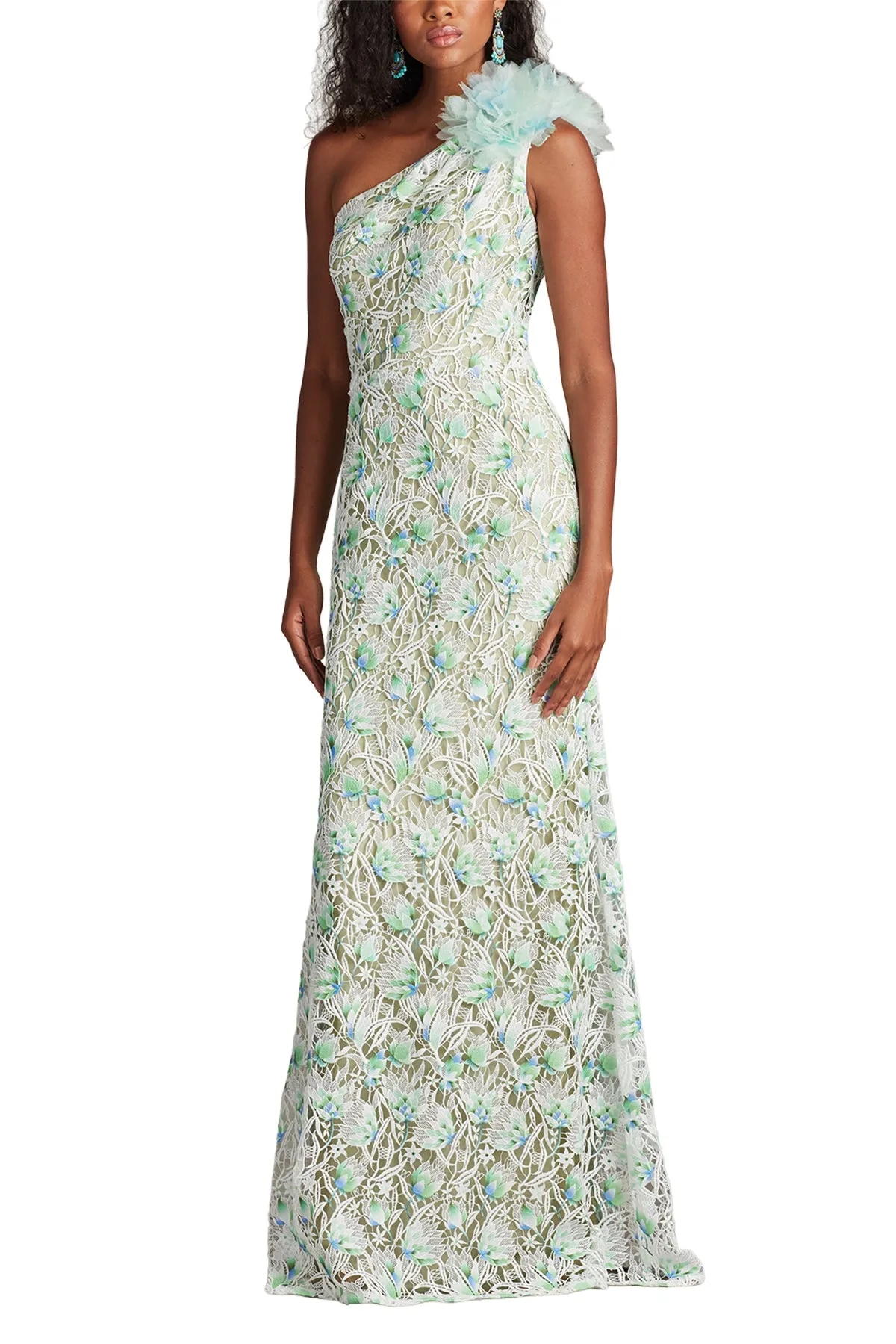 Kahli 3D Floral Embroidered Gown WALOE sold by Lord & Taylor product image thumbnail 3