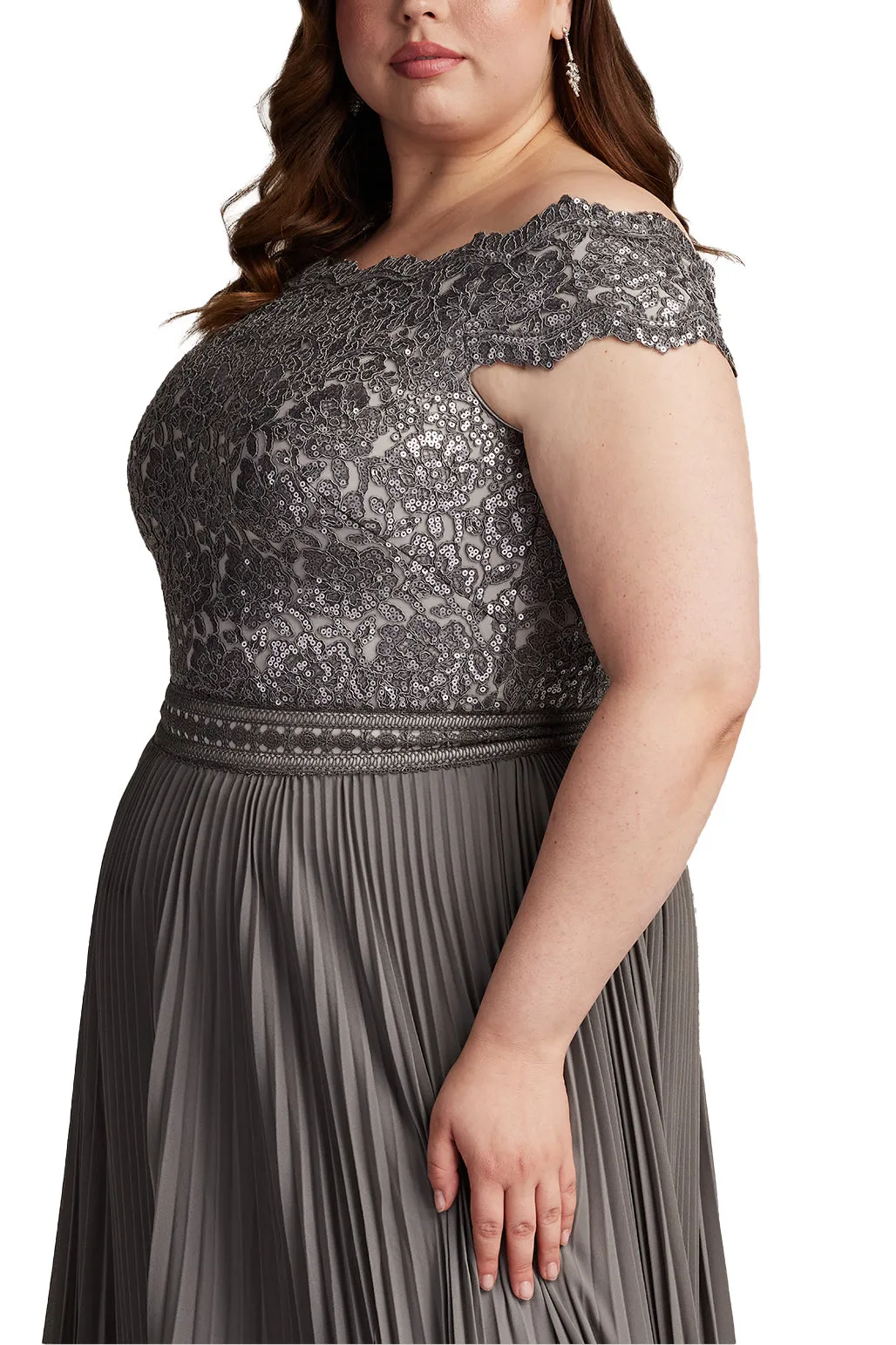 Bode Sequin Embroidered Lace and Tulle Gown - PLUS SIZE MIST sold by Lord & Taylor