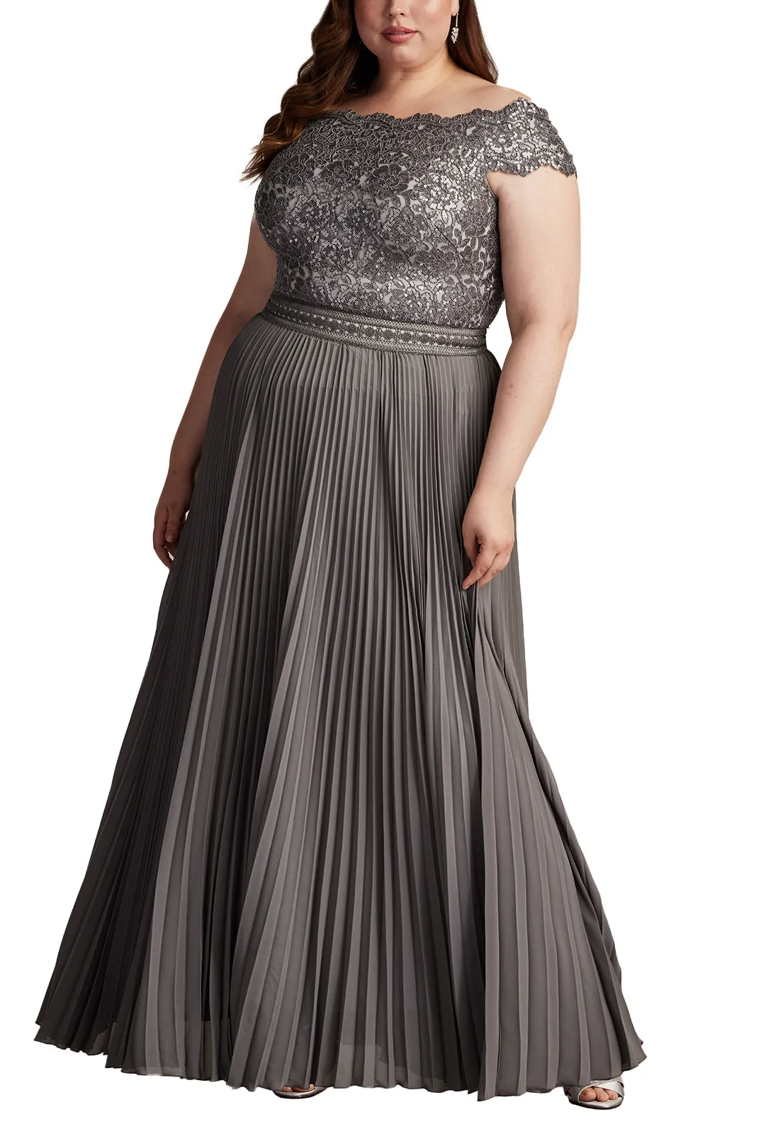 Bode Sequin Embroidered Lace and Tulle Gown - PLUS SIZE MIST sold by Lord & Taylor product image thumbnail 3
