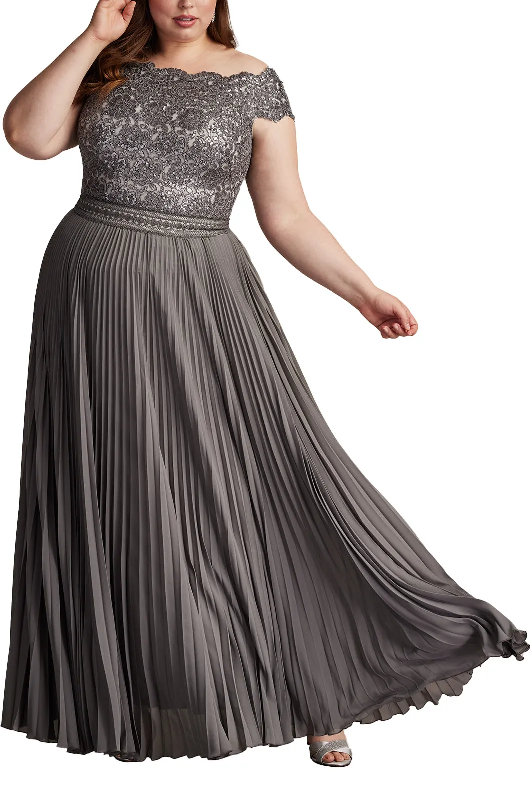Bode Sequin Embroidered Lace and Tulle Gown - PLUS SIZE MIST sold by Lord & Taylor product image thumbnail 2