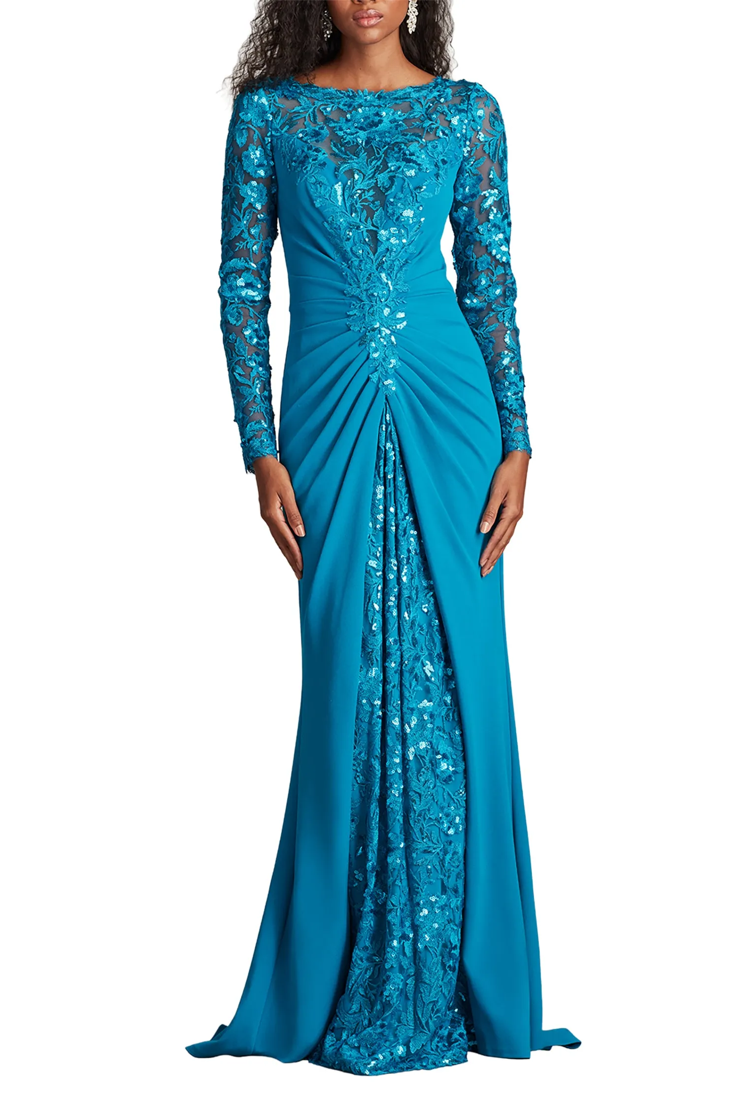 Whitley Sequin Embroidered Gown MARIN sold by Lord & Taylor product image thumbnail 2