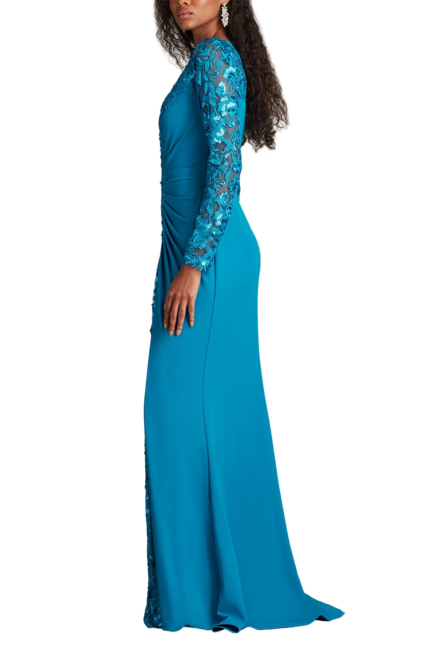 Whitley Sequin Embroidered Gown MARIN sold by Lord & Taylor product image thumbnail 4