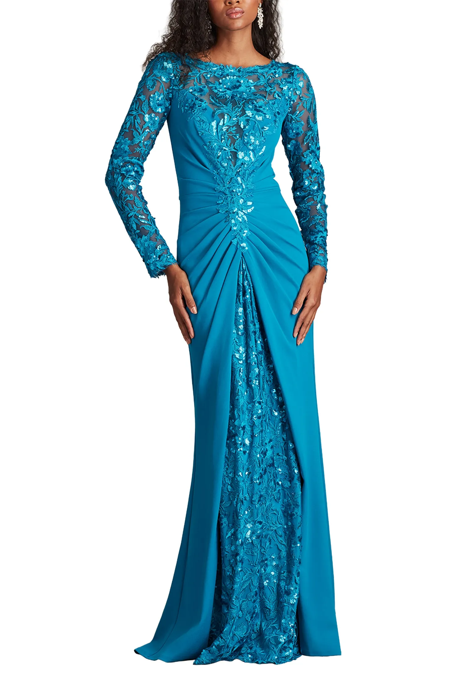 Whitley Sequin Embroidered Gown MARIN sold by Lord & Taylor product image thumbnail 5