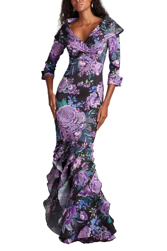 Blythe Floral Portrait Collar Gown  BKPFL sold by Lord & Taylor