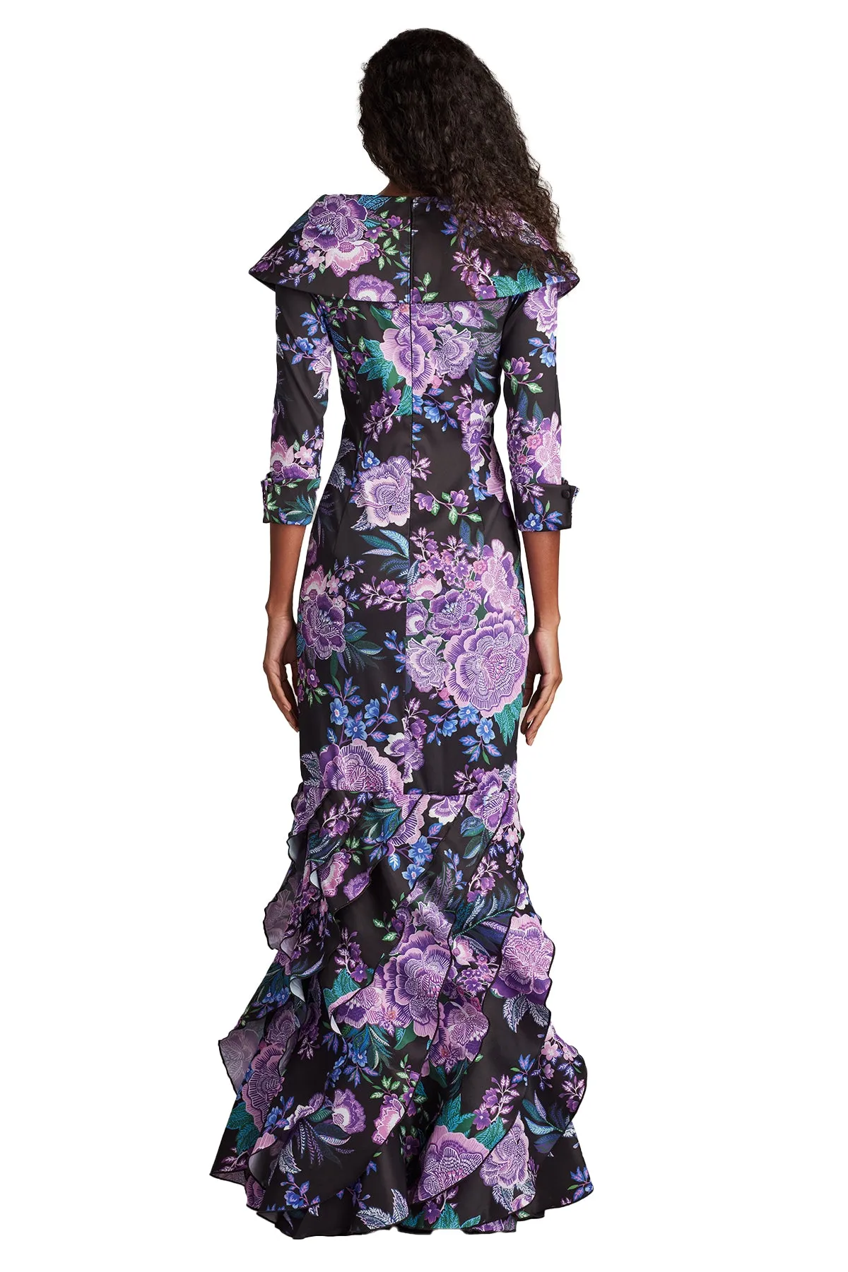 Blythe Floral Portrait Collar Gown BKPFL sold by Lord & Taylor product image thumbnail 3