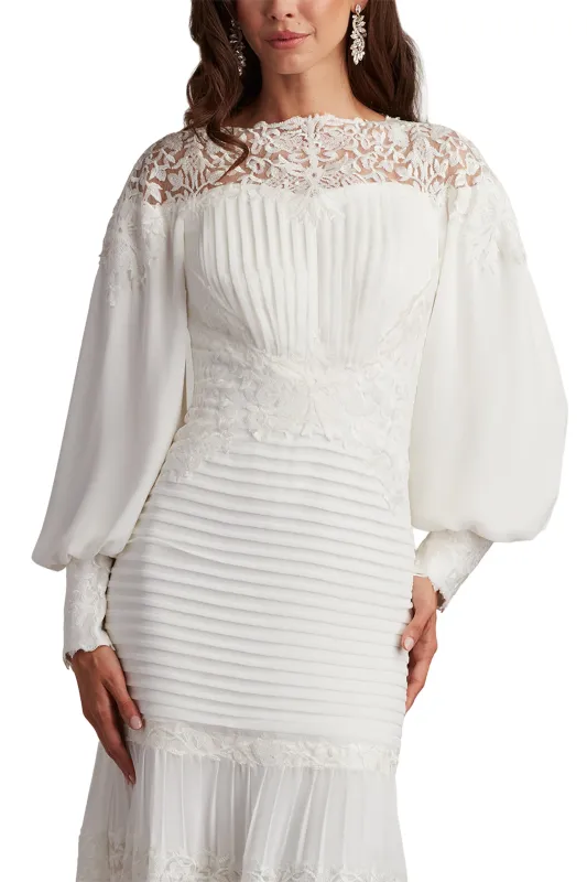 Silverado Blouson Sleeve Gown IVORY sold by Lord & Taylor