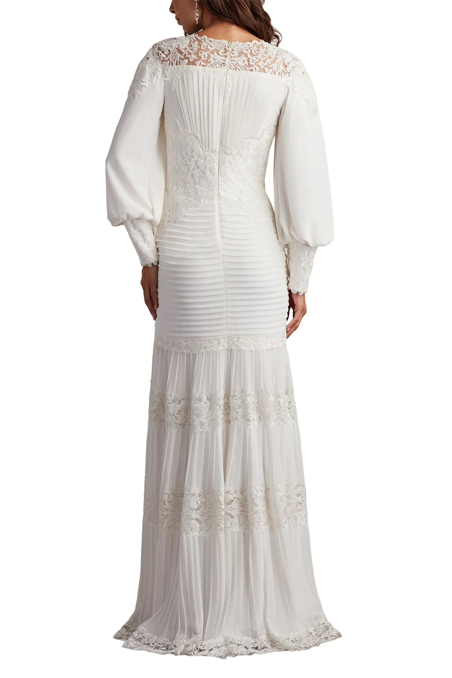 Silverado Blouson Sleeve Gown IVORY sold by Lord & Taylor product image thumbnail 3