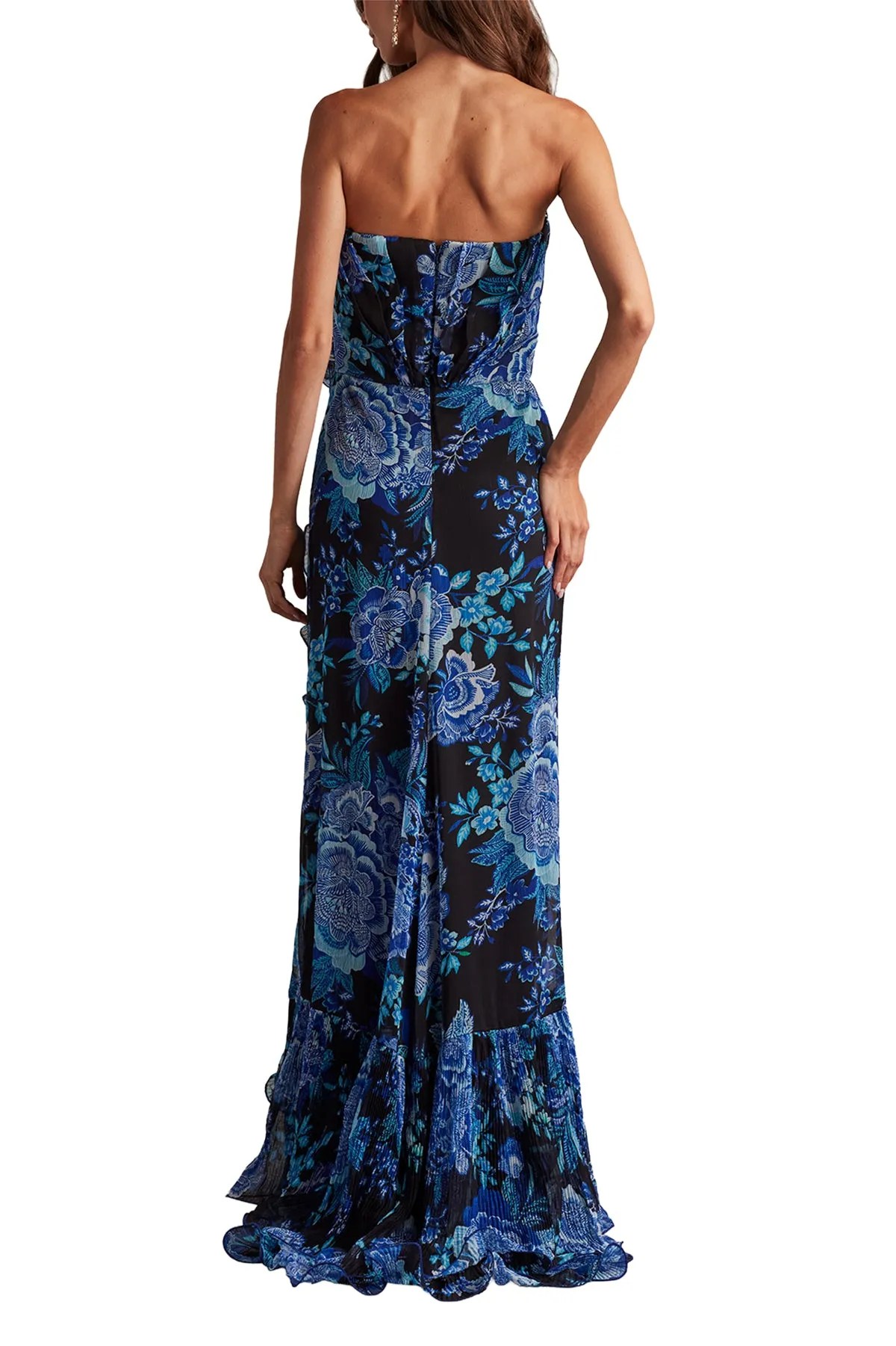 Morwenna Floral Print Ruffle Gown BKBFL sold by Lord & Taylor product image thumbnail 2