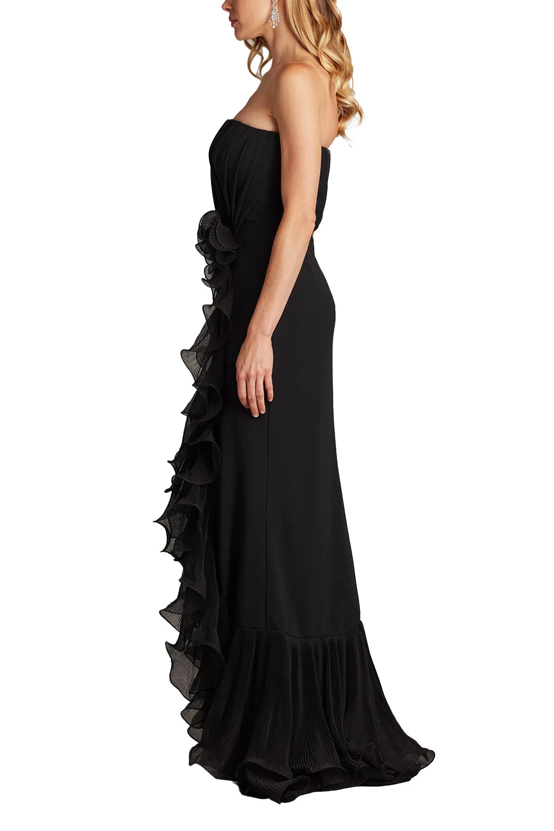 Leith Cascading Ruffle Gown BLACK sold by Lord & Taylor product image thumbnail 4