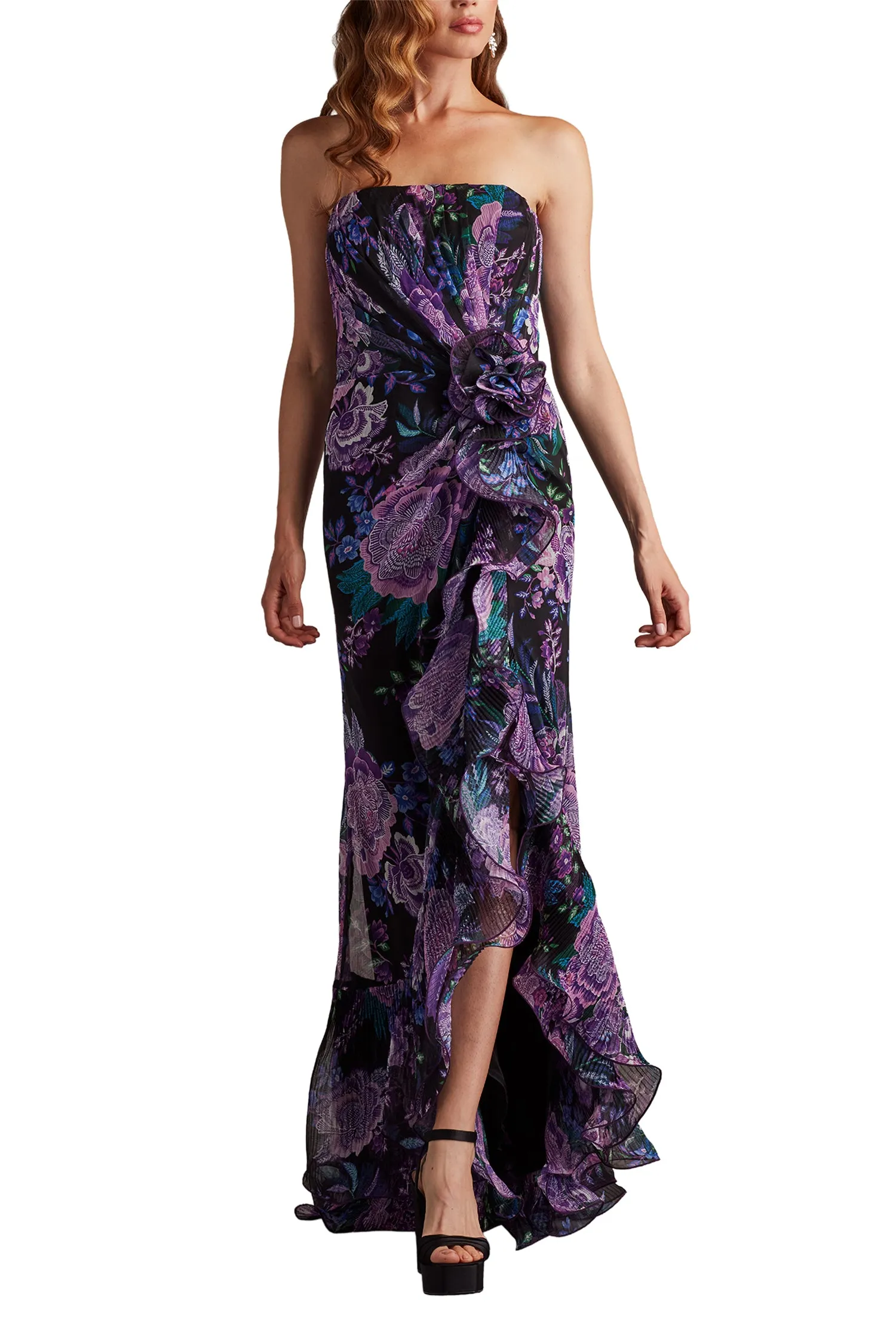 Morwenna Floral Print Ruffle Gown BKPFL sold by Lord & Taylor product image thumbnail 4