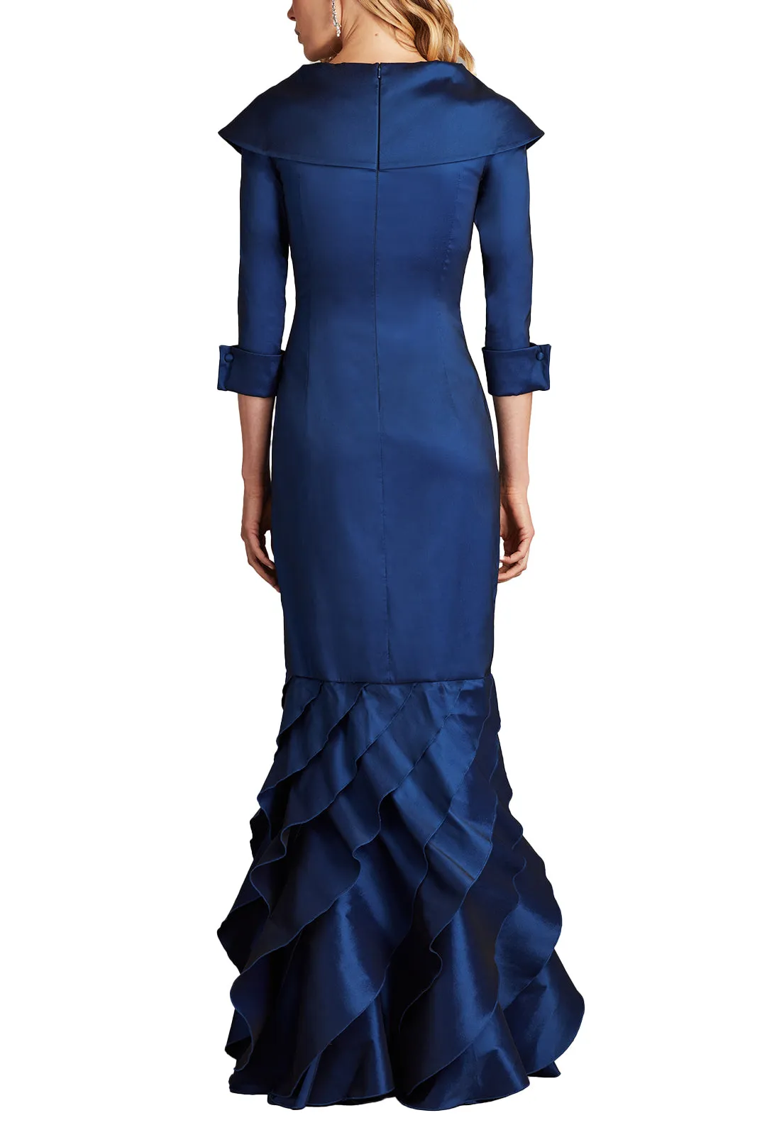 Blythe Portrait Collar Gown NAVY sold by Lord & Taylor product image thumbnail 4