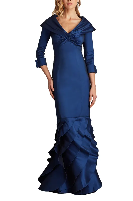 Blythe Portrait Collar Gown  NAVY sold by Lord & Taylor