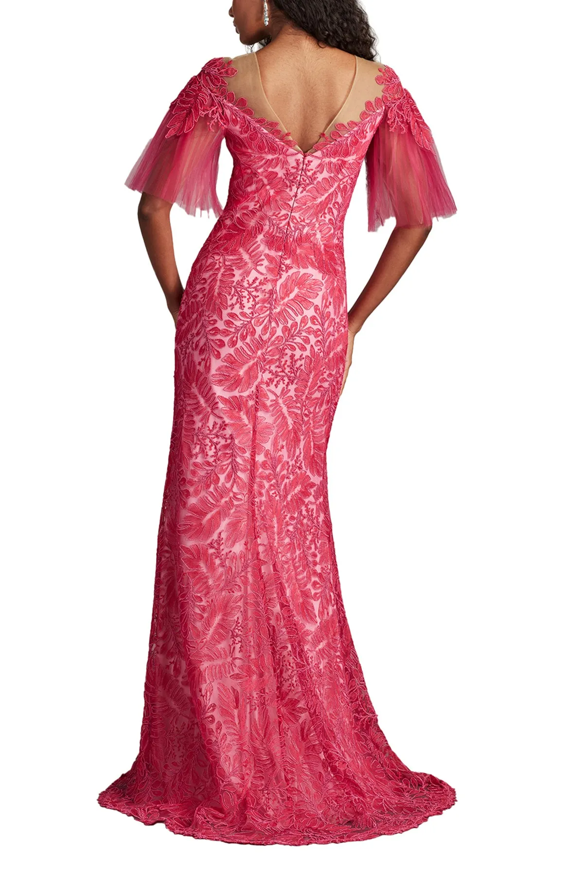 Ryn Embroidered Tulle Illusion Gown WLFLR sold by Lord & Taylor product image thumbnail 2