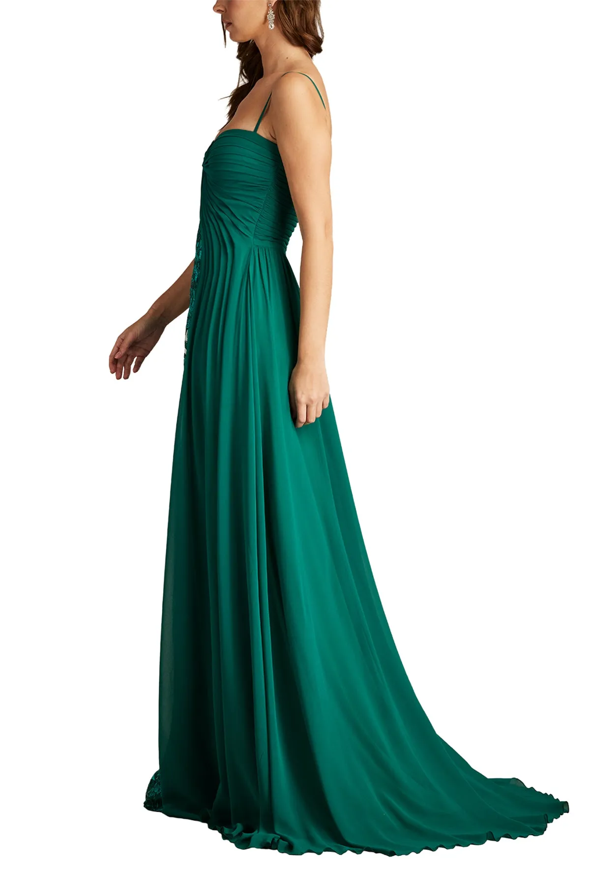 Monte Chiffon Overlay Embroidered Gown EMERA sold by Lord & Taylor product image thumbnail 4