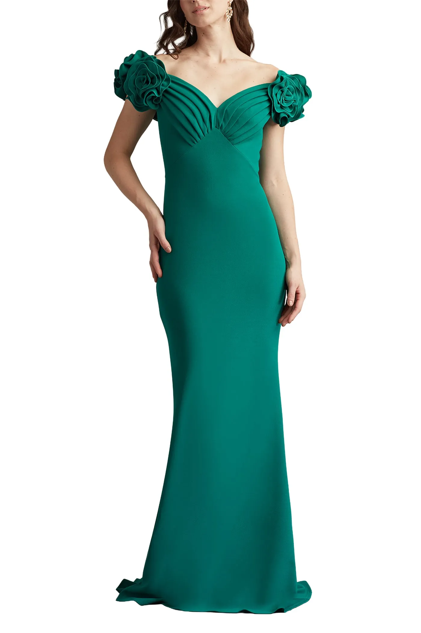 Avenne Rosette-Embellished Gown EMERA sold by Lord & Taylor product image thumbnail 3