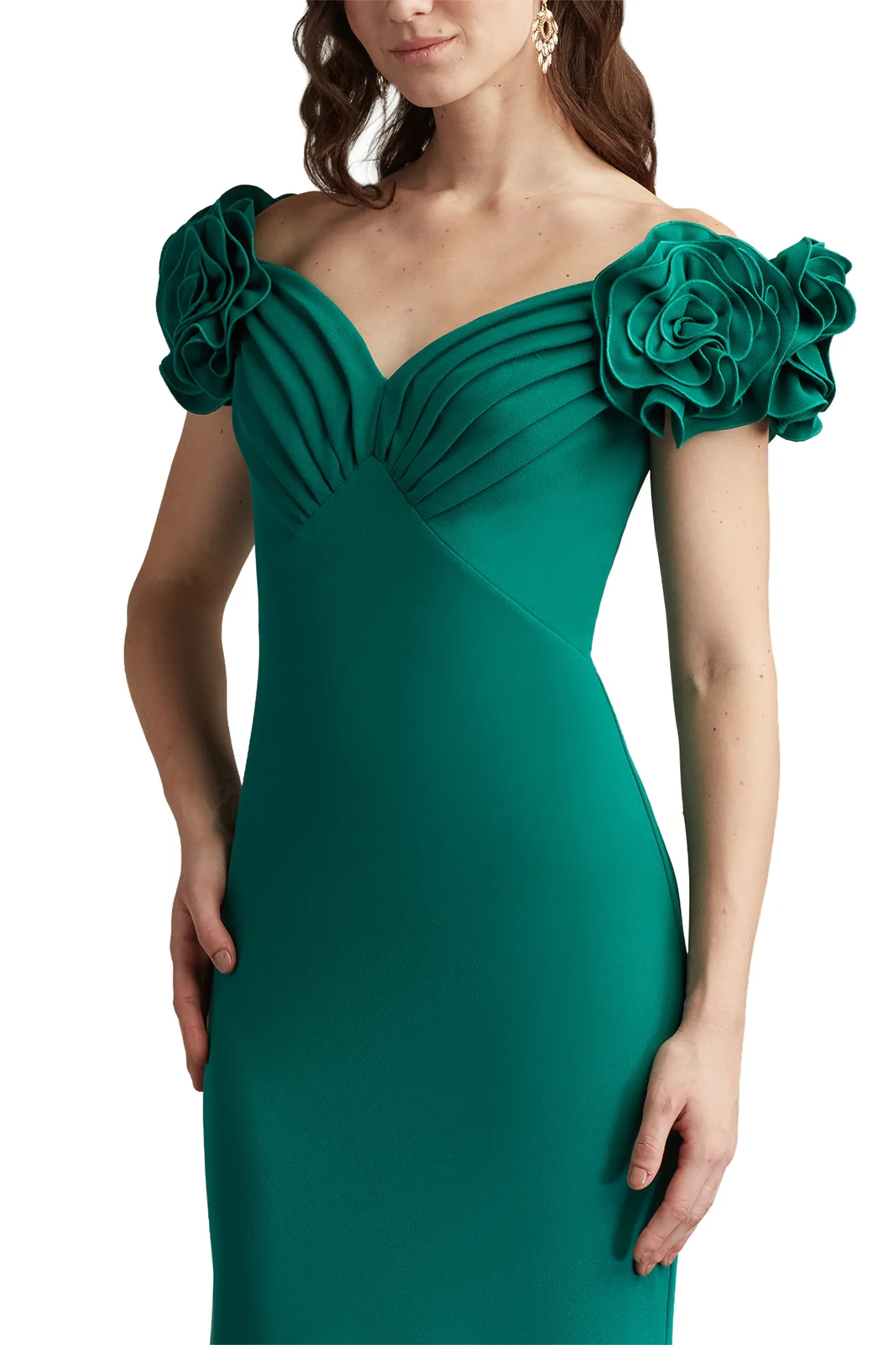 Avenne Rosette-Embellished Gown EMERA sold by Lord & Taylor product image thumbnail 5
