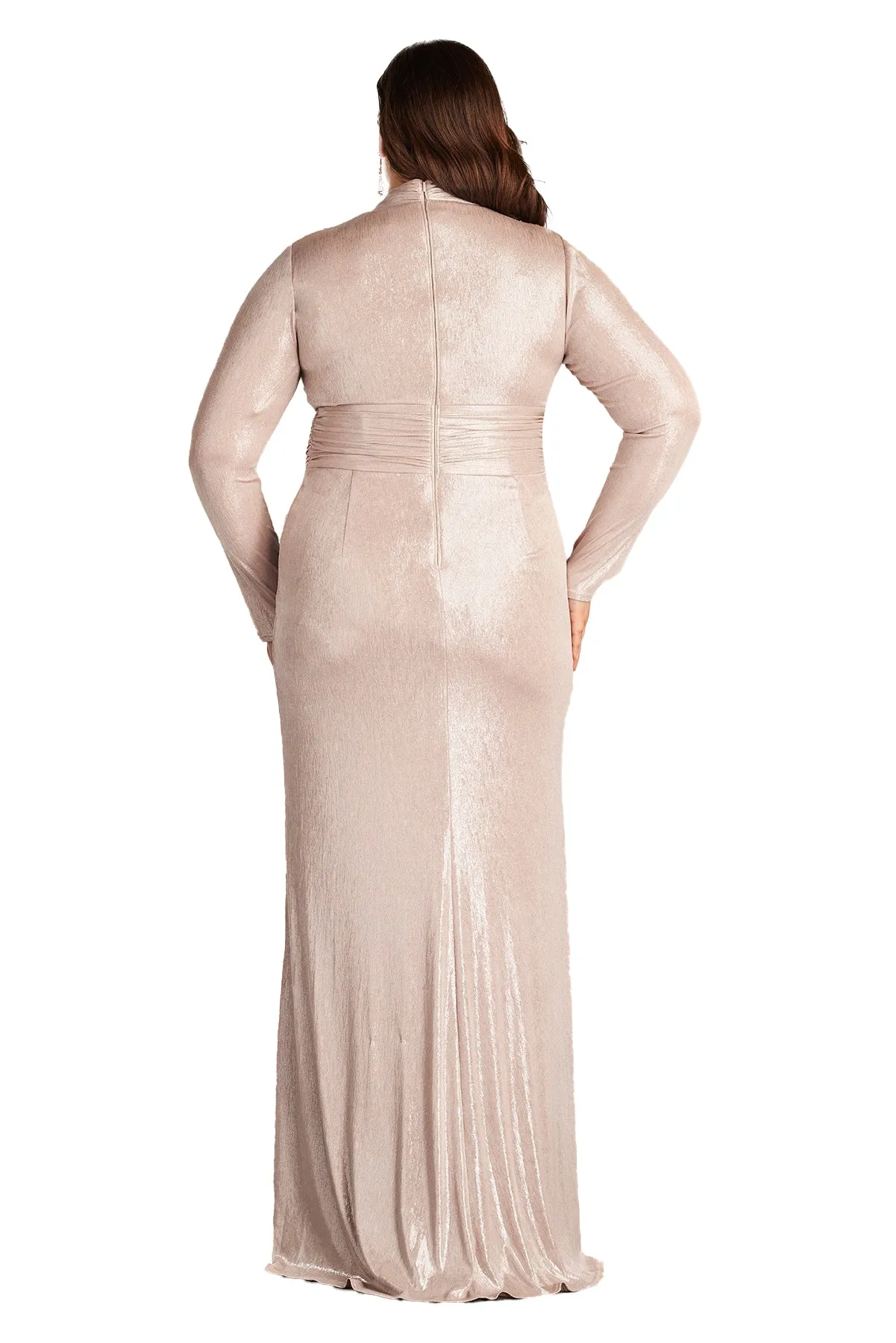 Imanie Draped Lamé Gown - PLUS SIZE ANTPK sold by Lord & Taylor product image thumbnail 5
