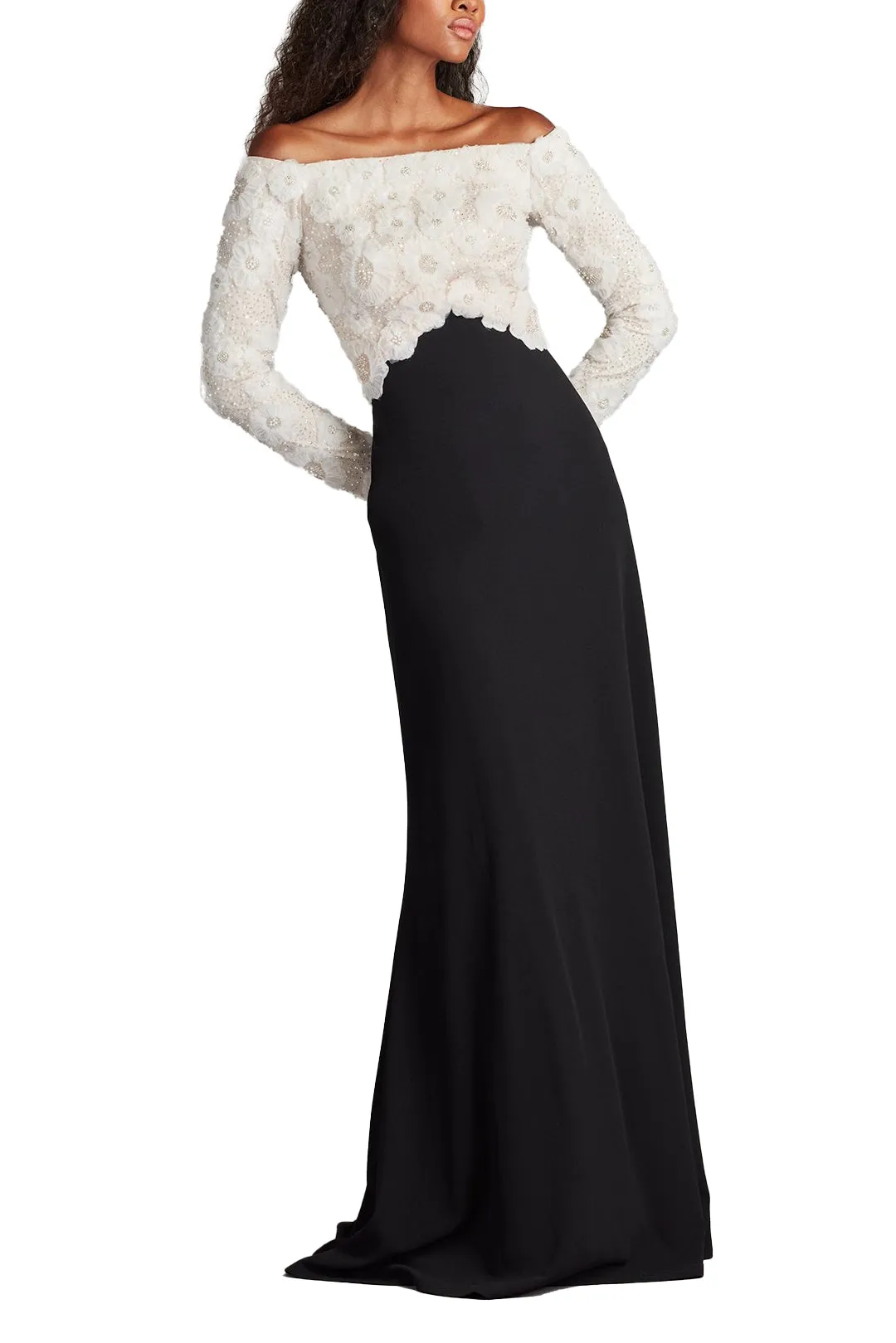 Giuliana Embroidered Bodice Gown IV/BK sold by Lord & Taylor product image thumbnail 4