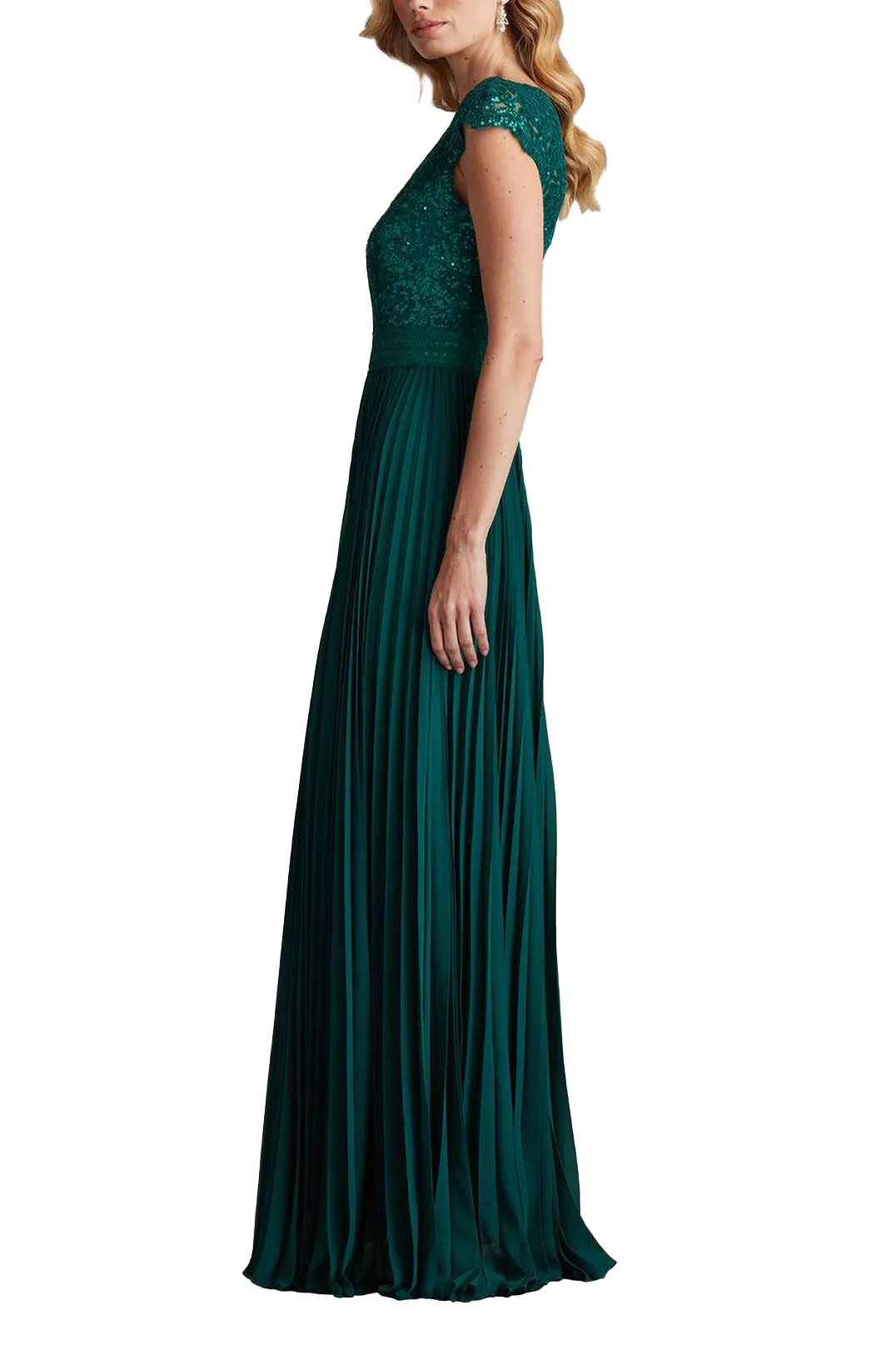 Surette Sequin Embroidered and Pleated Chiffon Gown BAMBO sold by Lord & Taylor product image thumbnail 5