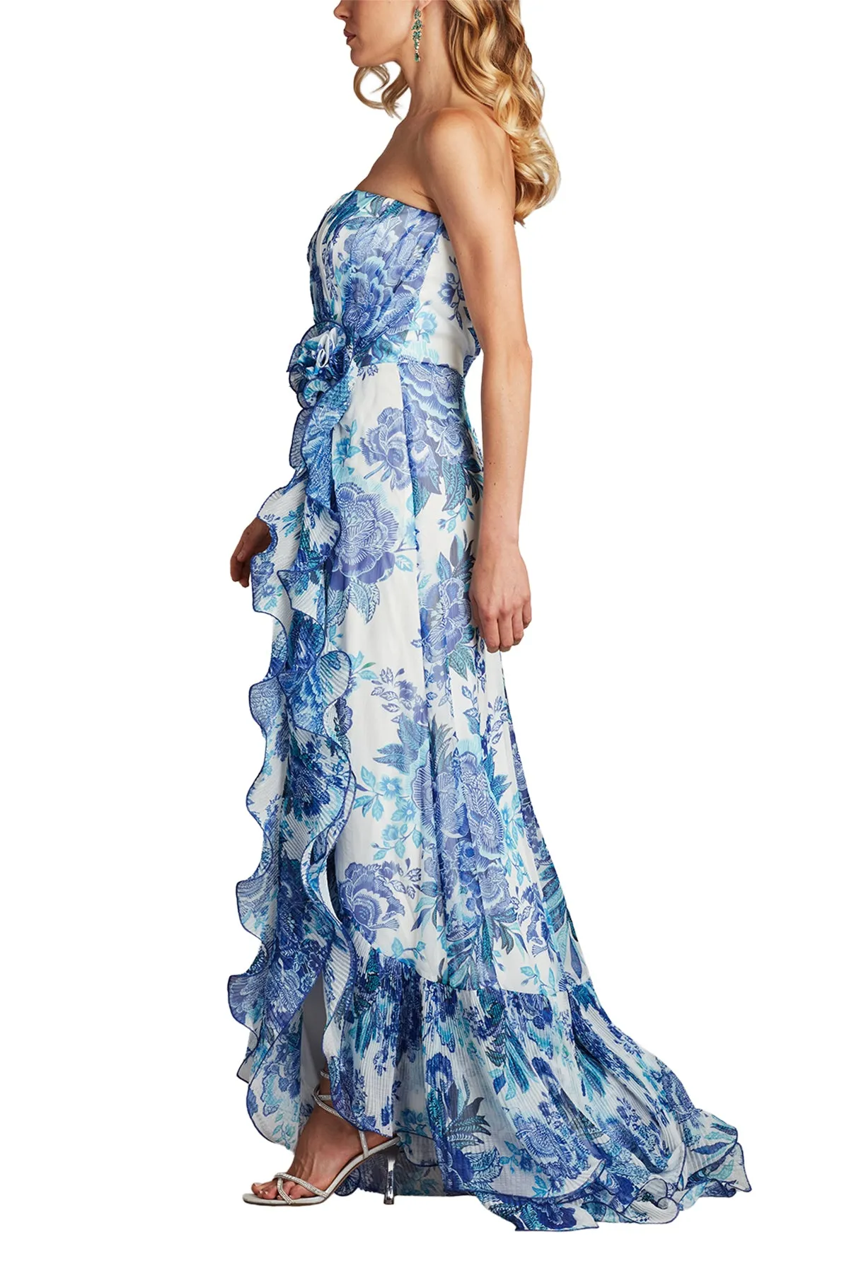 Morwenna Floral Print Ruffle Gown WHBFL sold by Lord & Taylor
