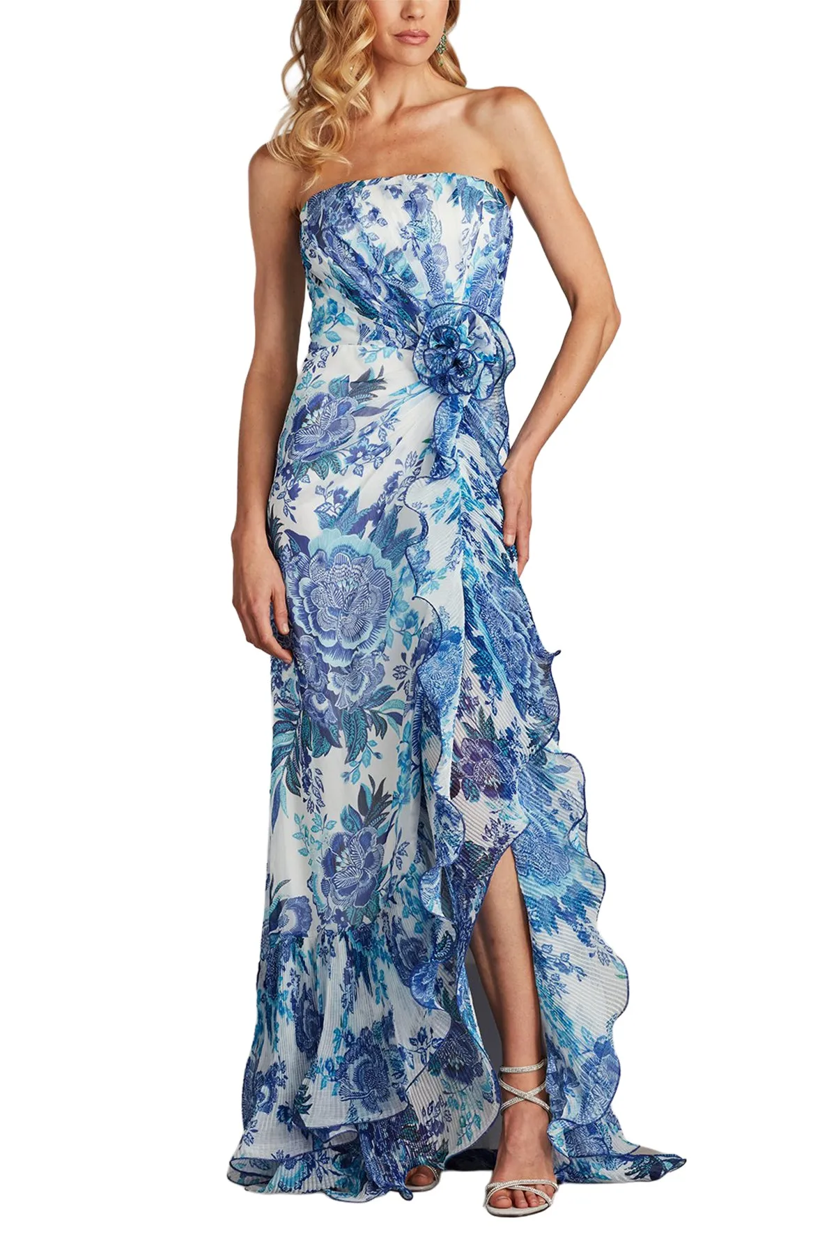 Morwenna Floral Print Ruffle Gown WHBFL sold by Lord & Taylor product image thumbnail 4