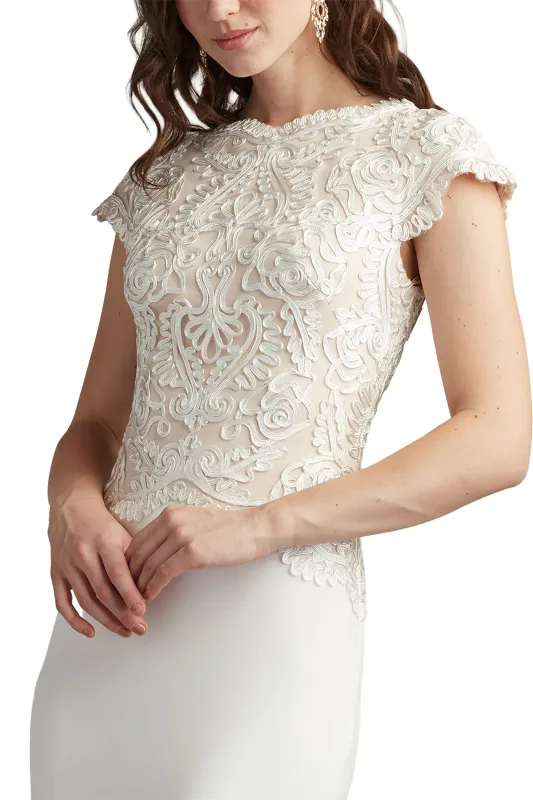 Isadora Embroidered Crepe Gown IVPTL sold by Lord & Taylor