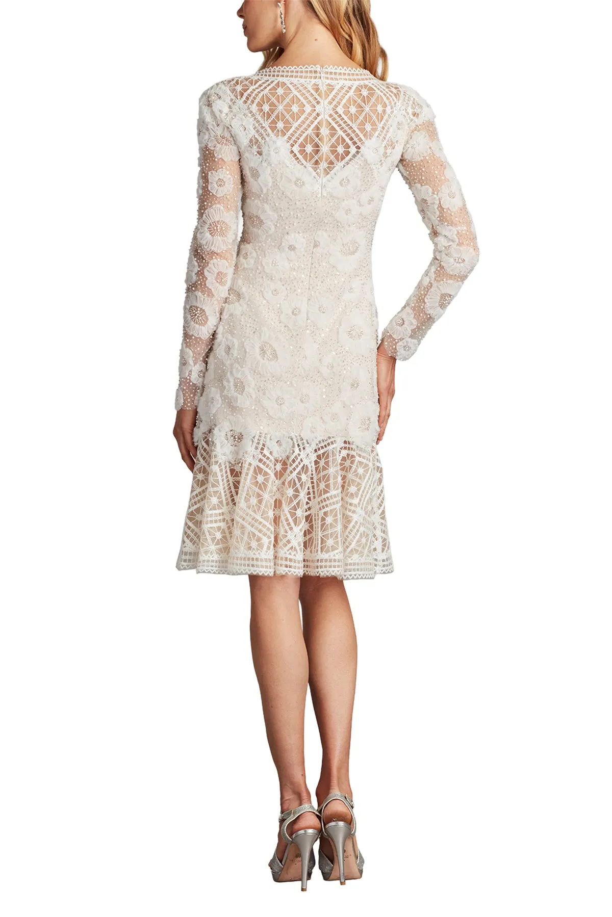 Idly Embroidered Illusion Dress IVPTL sold by Lord & Taylor product image thumbnail 5