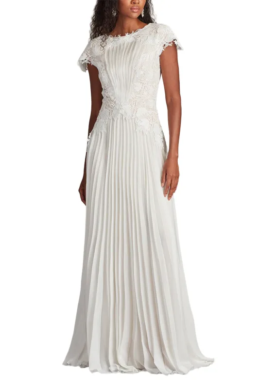 Cassiel Pleated Chiffon Gown IVPTL sold by Lord & Taylor