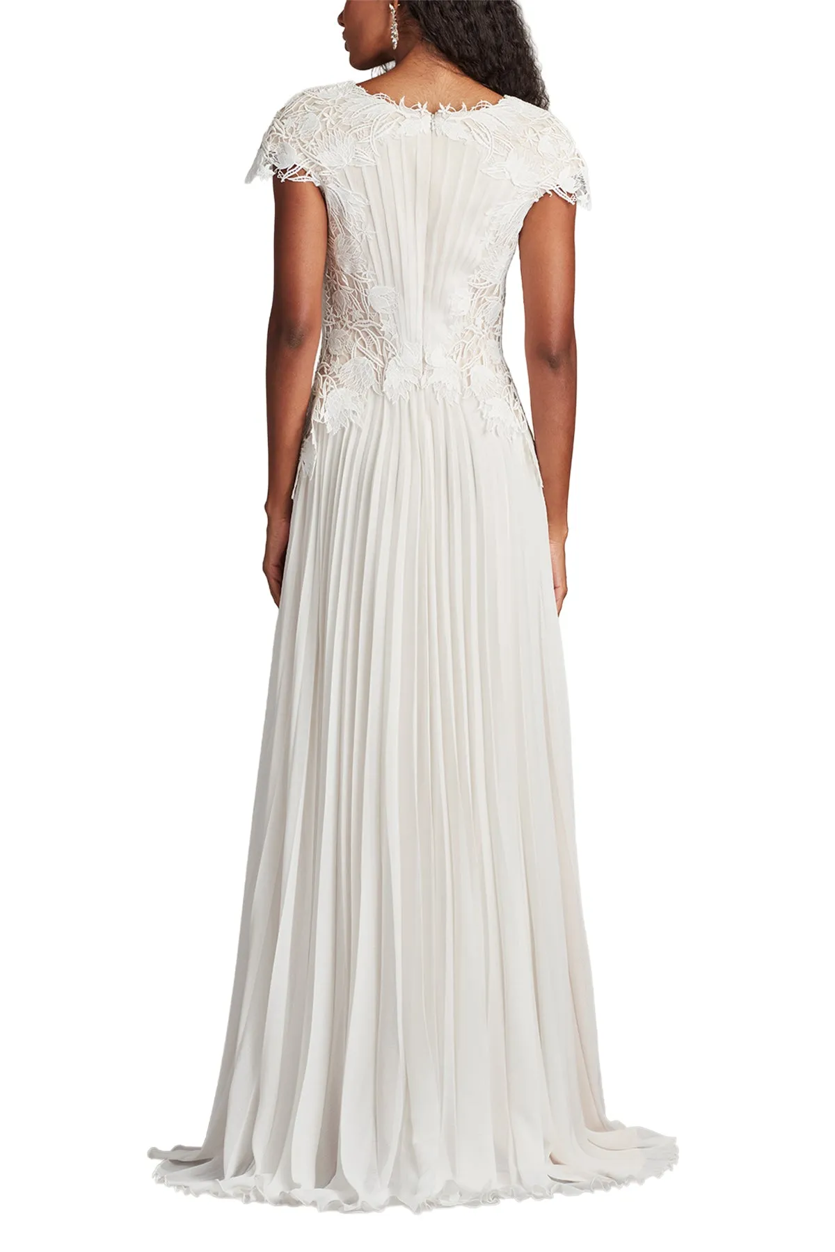 Cassiel Pleated Chiffon Gown IVPTL sold by Lord & Taylor product image thumbnail 2
