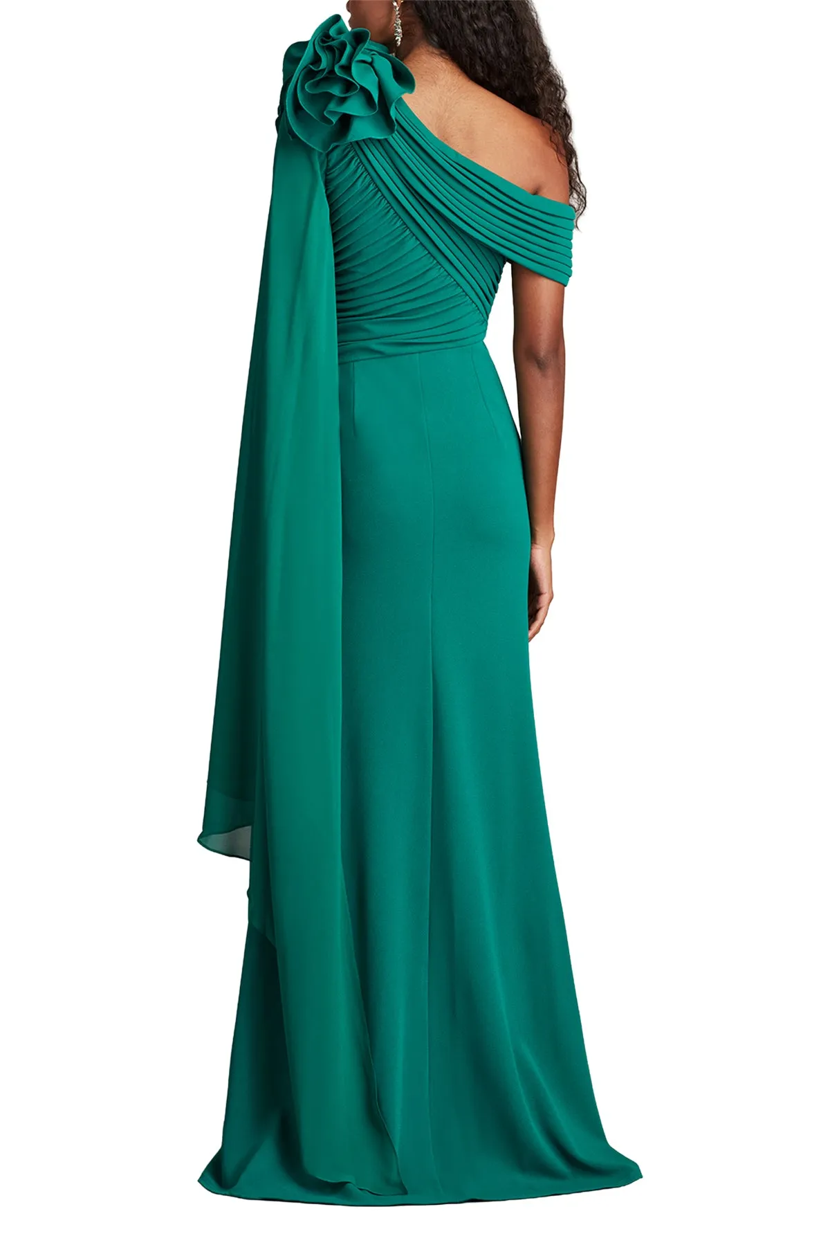 Kamari Draped Rosette Shoulder Gown EMERA sold by Lord & Taylor