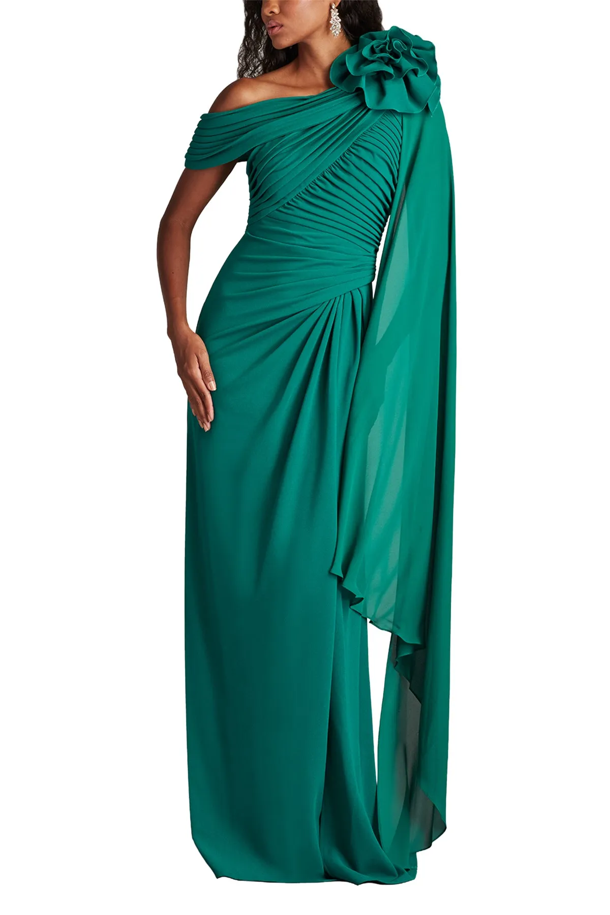 Kamari Draped Rosette Shoulder Gown EMERA sold by Lord & Taylor product image thumbnail 5