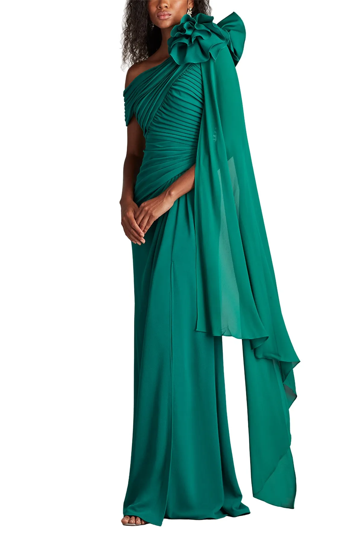Kamari Draped Rosette Shoulder Gown EMERA sold by Lord & Taylor product image thumbnail 2
