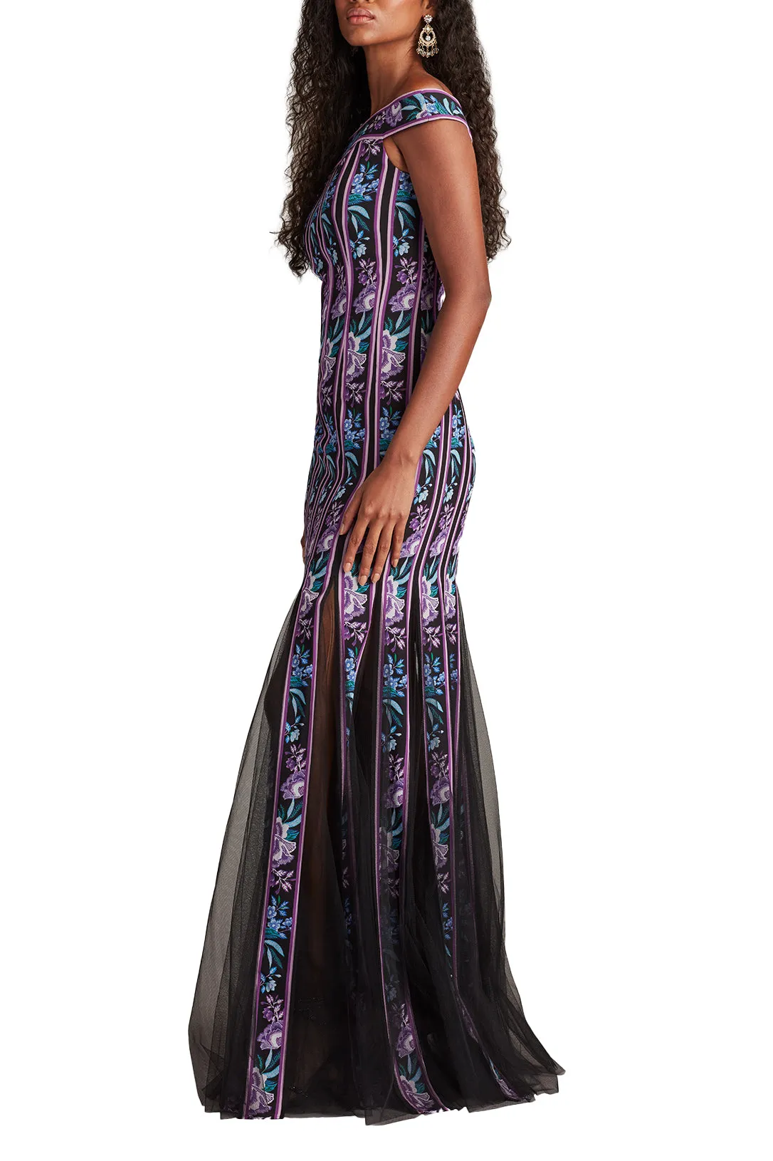 Weston Floral Ribbon and Tulle Gown BKPFL sold by Lord & Taylor