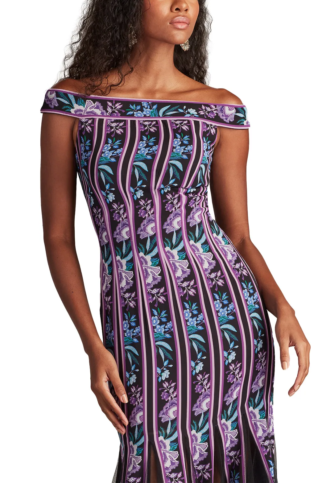 Weston Floral Ribbon and Tulle Gown BKPFL sold by Lord & Taylor product image thumbnail 5