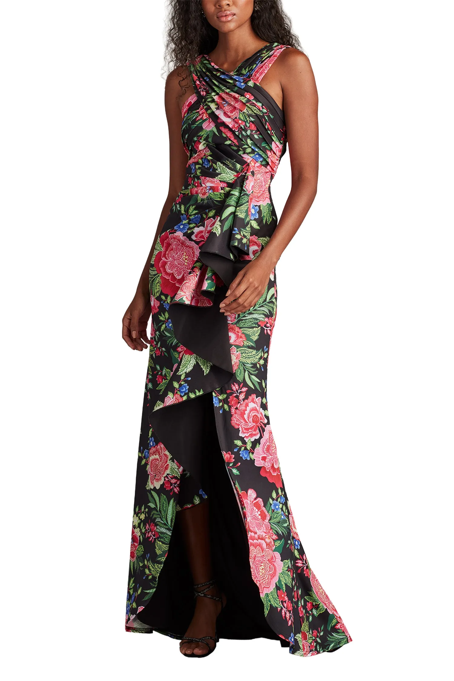 Elarra Floral Waterfall Flounce Gown BKFFL sold by Lord & Taylor product image thumbnail 5