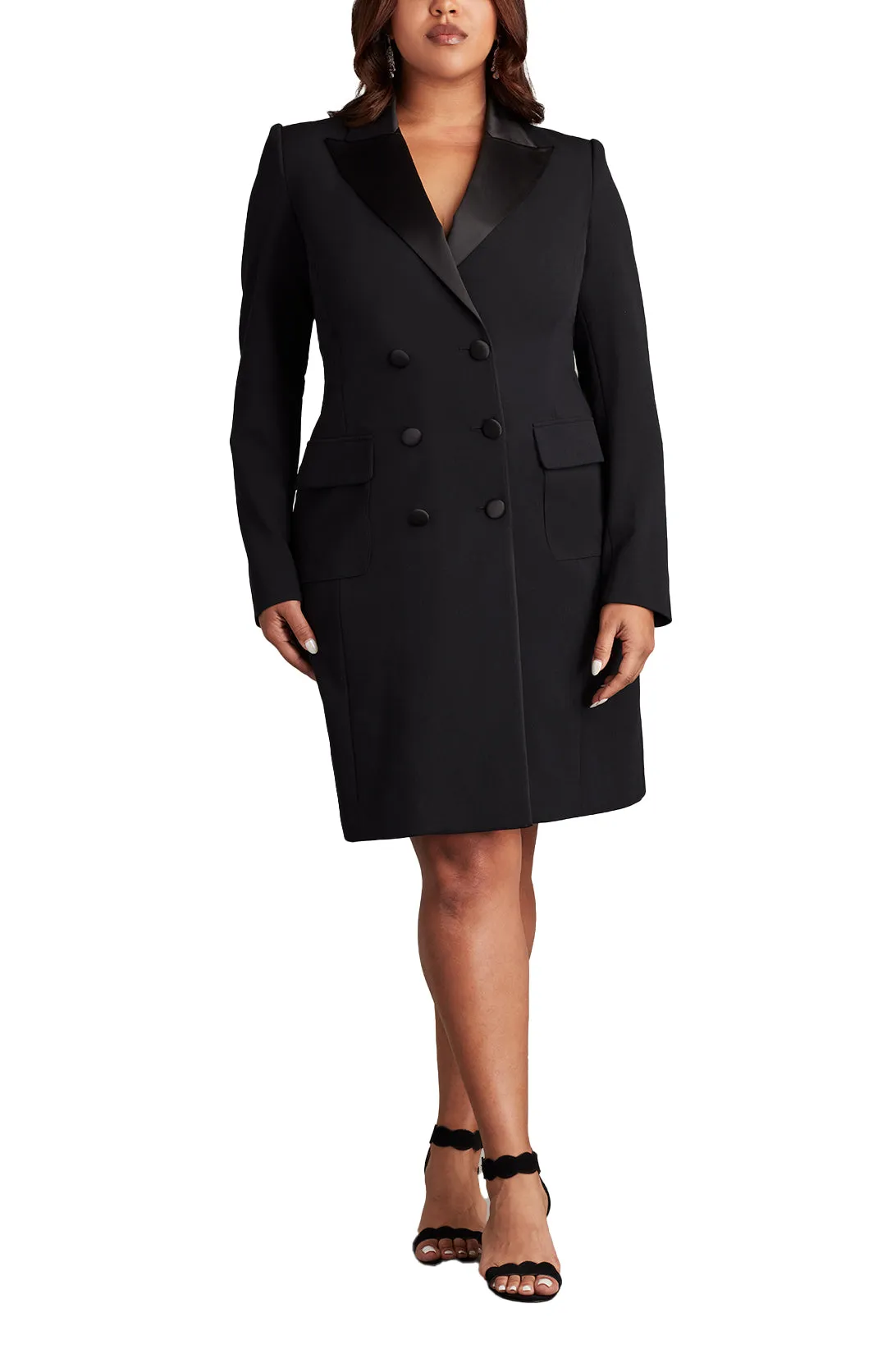 McKay Double-Breasted Coat Dress - PLUS SIZE BLACK sold by Lord & Taylor product image thumbnail 2