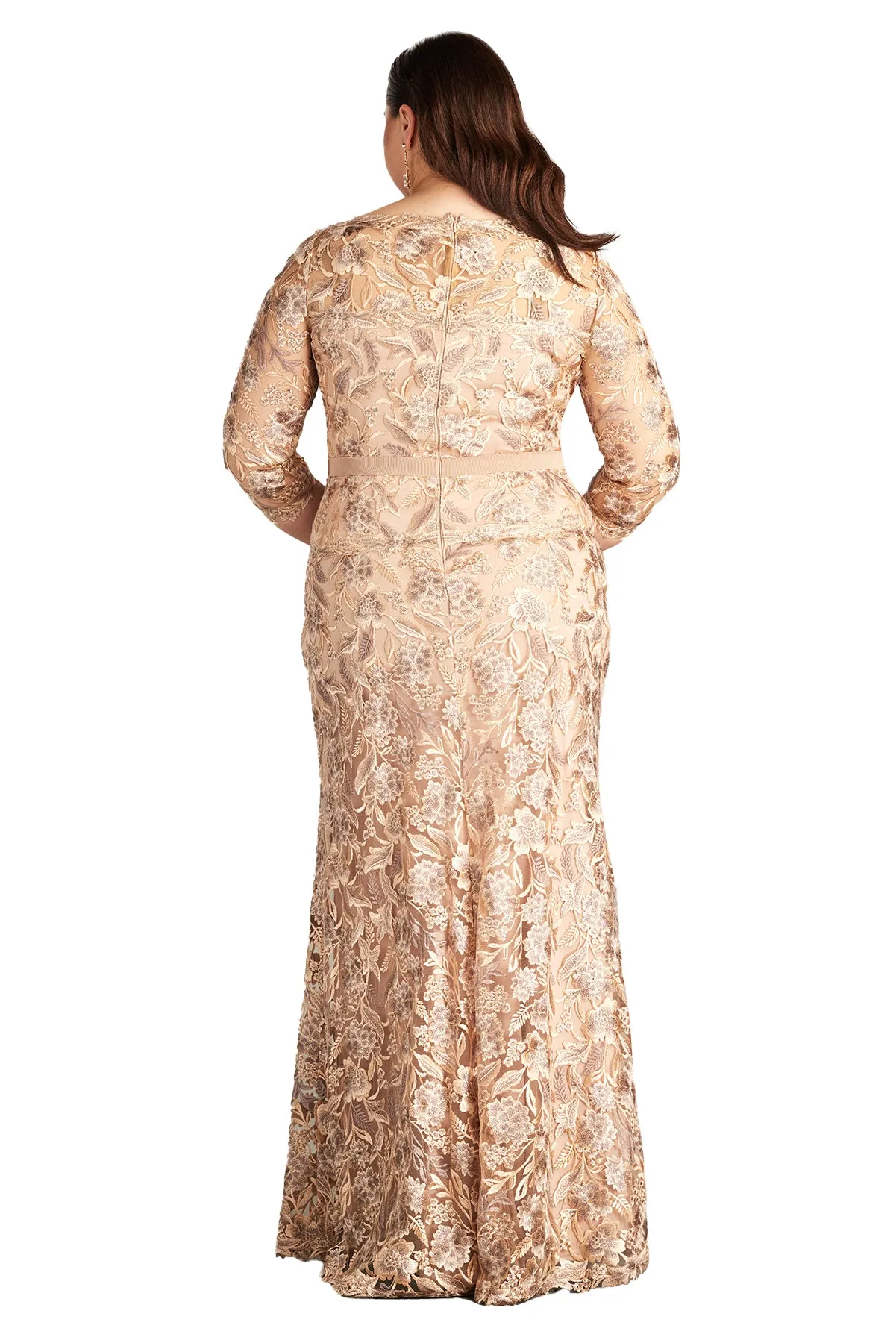 Marcel Embroidered Illusion Gown - PLUS SIZE PEBBL sold by Lord & Taylor product image thumbnail 2
