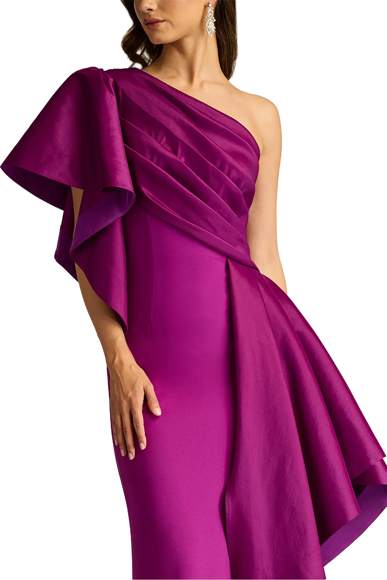 Santa Fe Draped Flounce Gown MAGEN sold by Lord & Taylor product image thumbnail 5