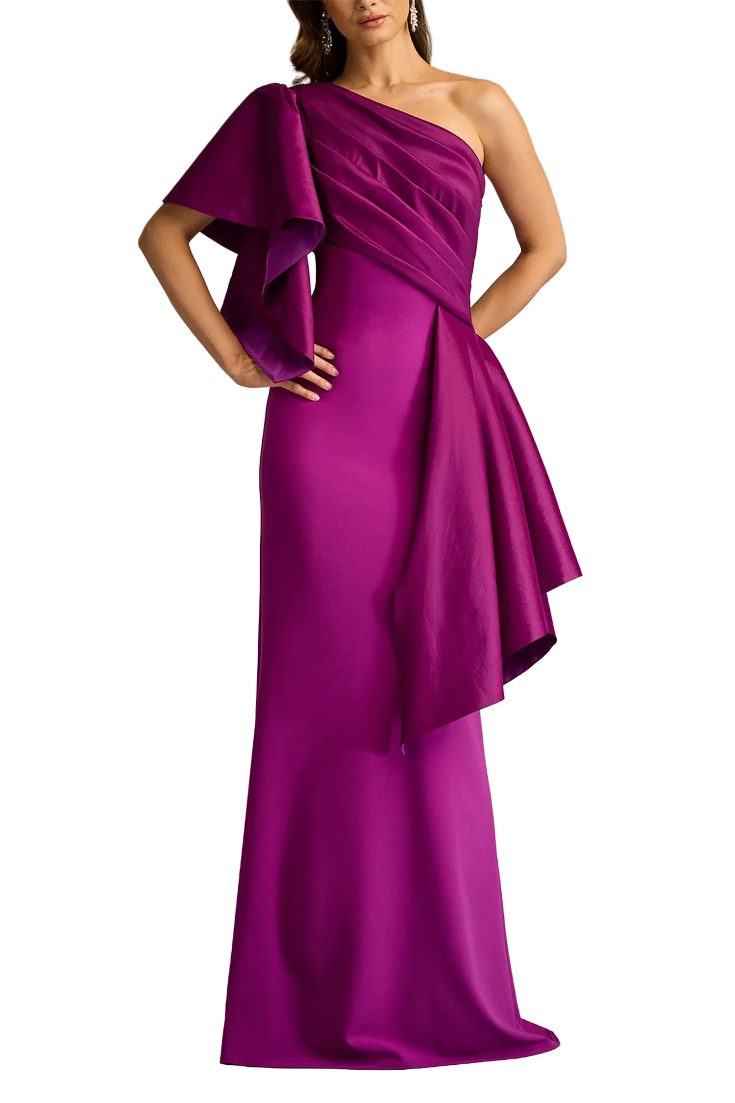 Santa Fe Draped Flounce Gown MAGEN sold by Lord & Taylor product image thumbnail 3
