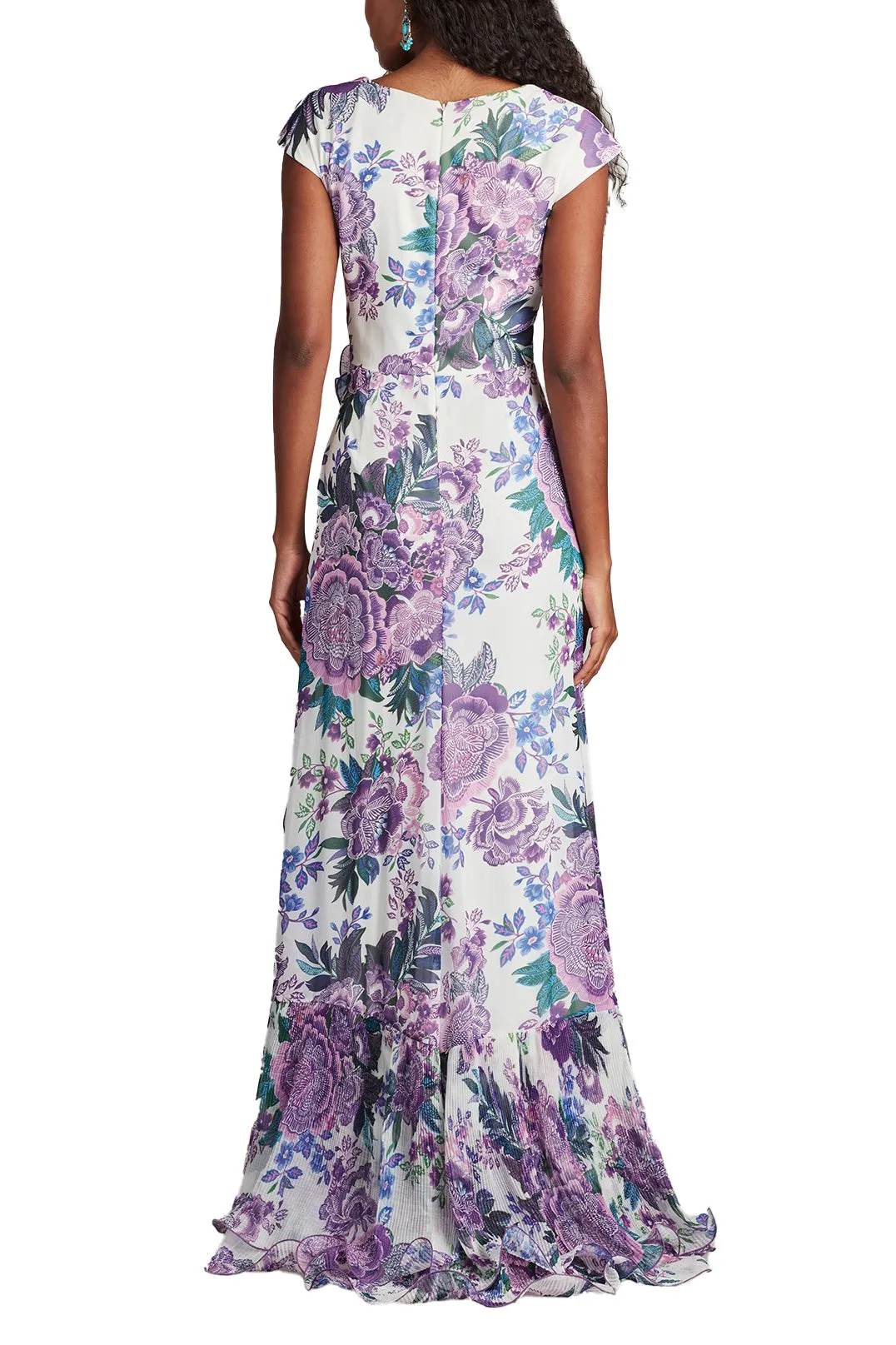 Sinai Floral Cascading Ruffle Gown WHPFL sold by Lord & Taylor product image thumbnail 3