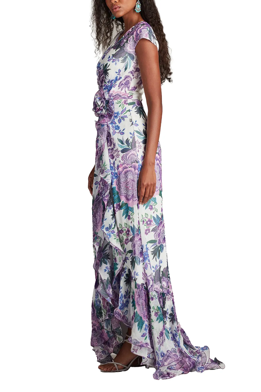 Sinai Floral Cascading Ruffle Gown WHPFL sold by Lord & Taylor product image thumbnail 4