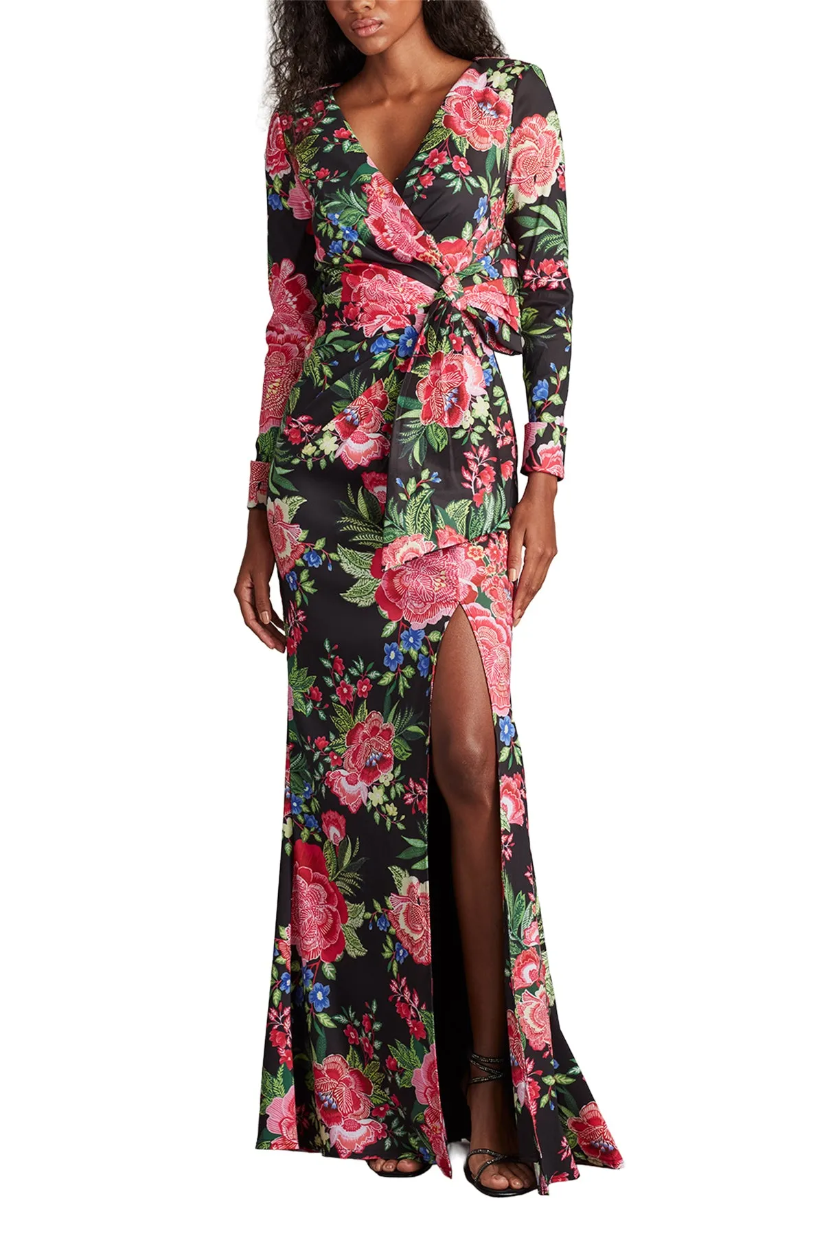 Talvo Floral Print Wrap Gown BKFFL sold by Lord & Taylor product image thumbnail 2