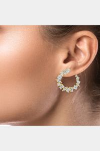 Multi Shape Cz Formed Hoop sold by Lord & Taylor