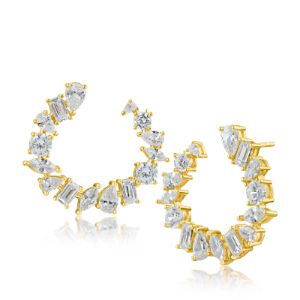 Multi Shape Cz Formed Hoop sold by Lord & Taylor