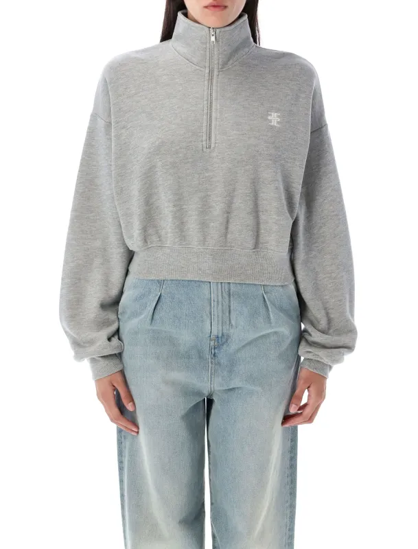 HALF-ZIP CROPPED SWEATSHIRT sold by Lord & Taylor