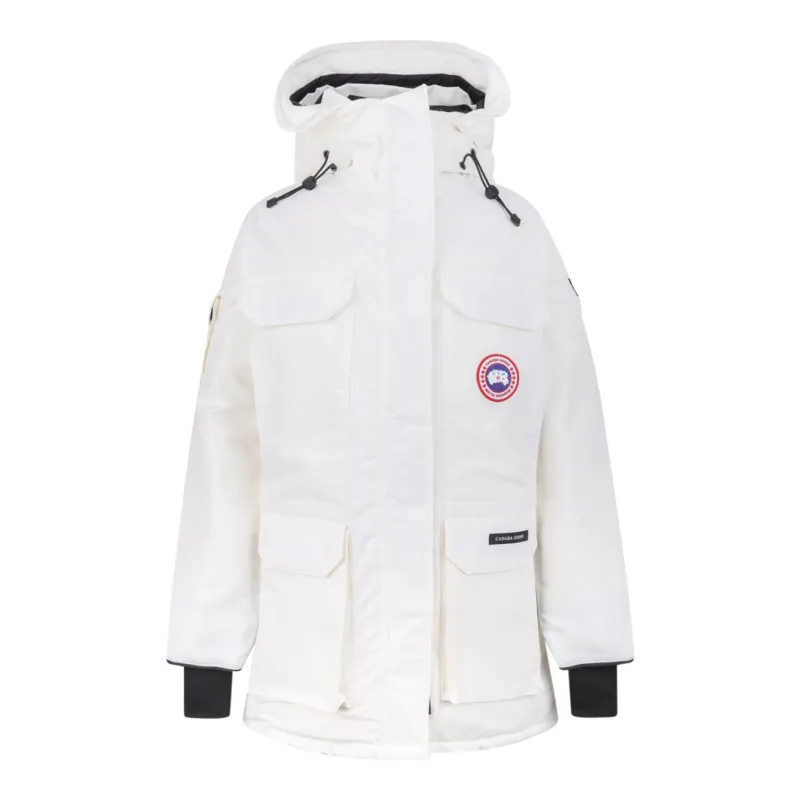 WHITE POLYESTER BLEND DOWN JACKET made by Canada Goose