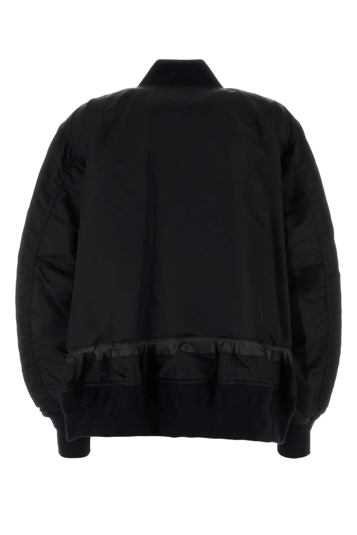 BLACK NYLON BOMBER JACKET sold by Lord & Taylor product image thumbnail 2
