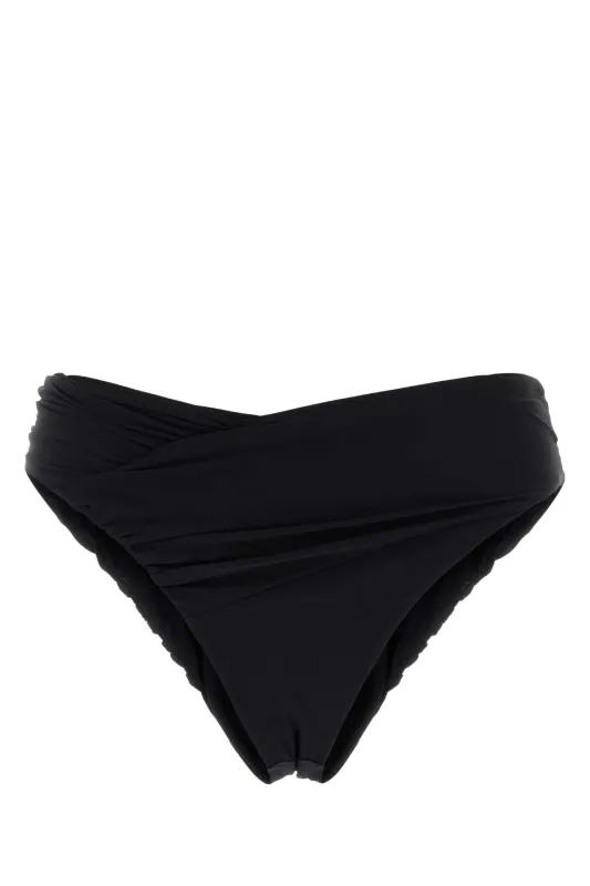 BLACK STRETCH NYLON BIKINI BOTTOM sold by Lord & Taylor