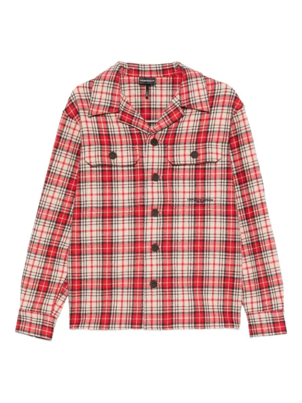 WOOL CHECKED SHIRT sold by Lord & Taylor