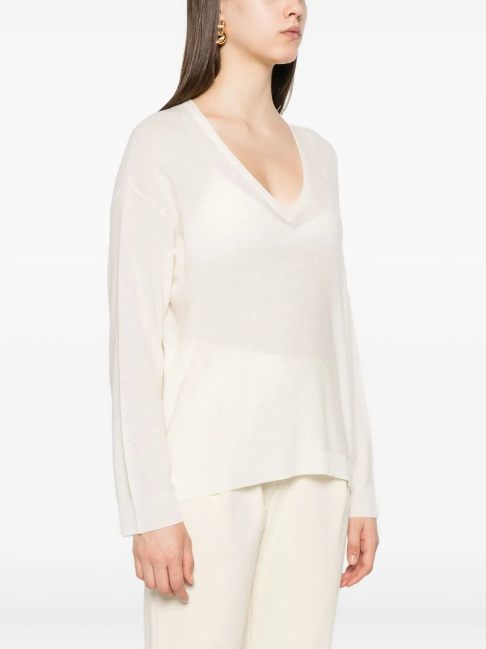 WOOL V-NECKED SWEATER sold by Lord & Taylor product image thumbnail 5